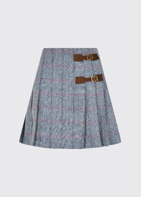 Blossom Tweed Skirt - Denim Haze