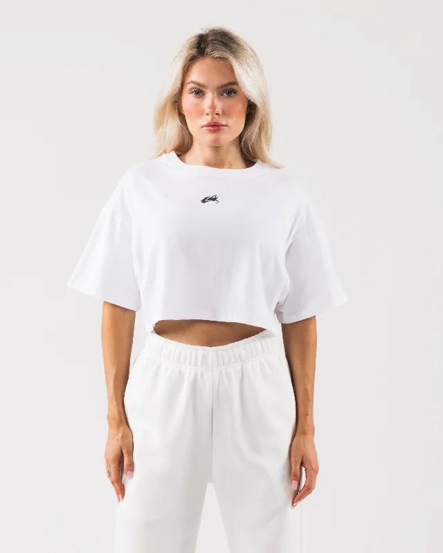 Origin Crop - White / Pewter