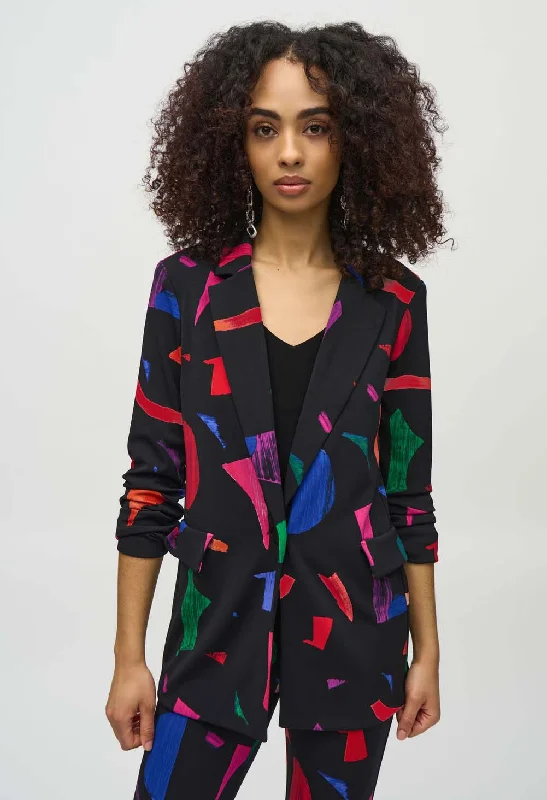 Abstract Print Blazer