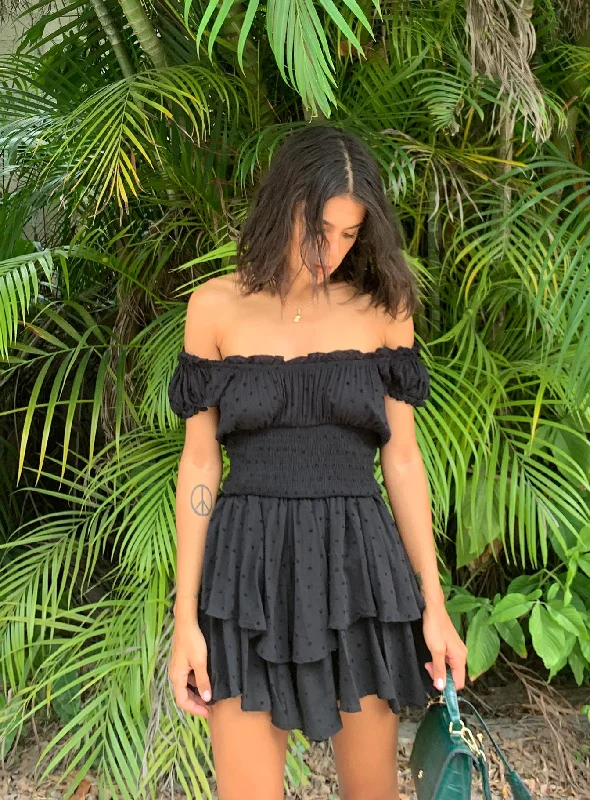 The Love Galore Playsuit Black