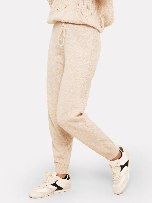 Cable Knit Cashmere Joggers