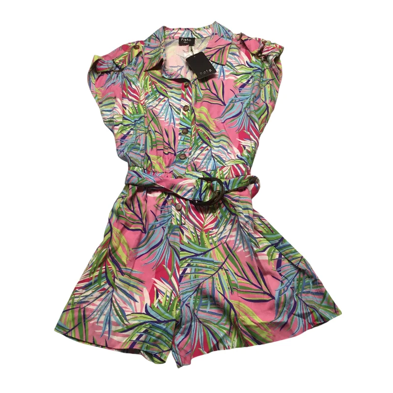 Romper By Fate In Tropical Print, Size: S