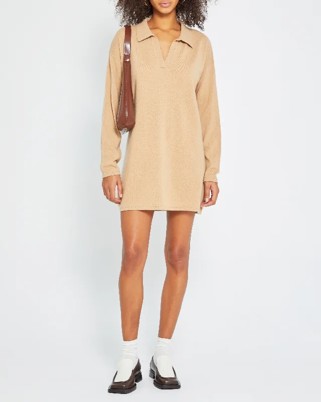 Hailey Cashmere Polo Dress