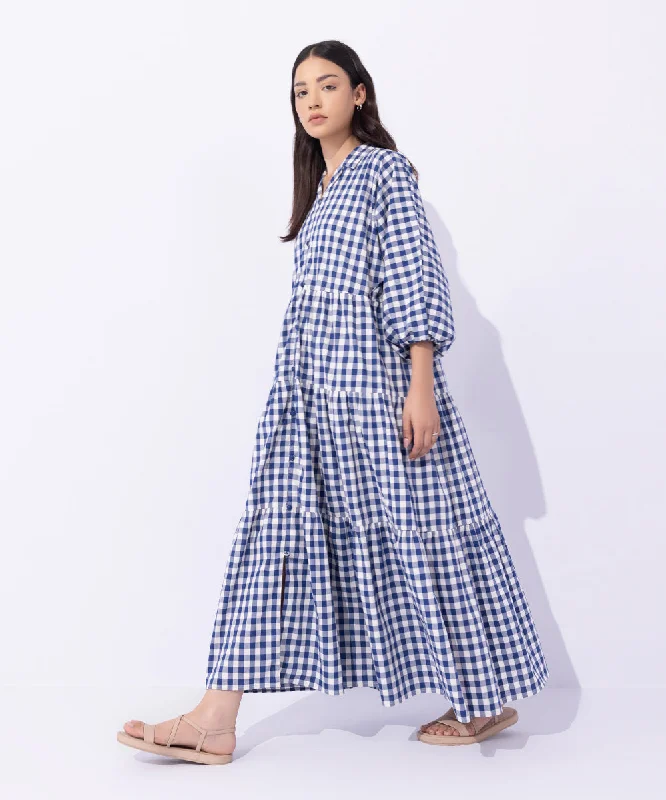 Gingham Tier Dress