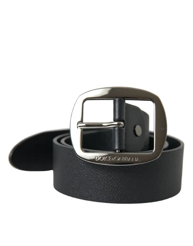 Dolce & Gabbana  Calf Leather  Metal Buckle Men's Belt