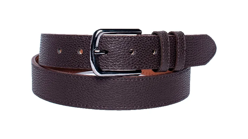 Monza Dark Brown Floater Mens Belt