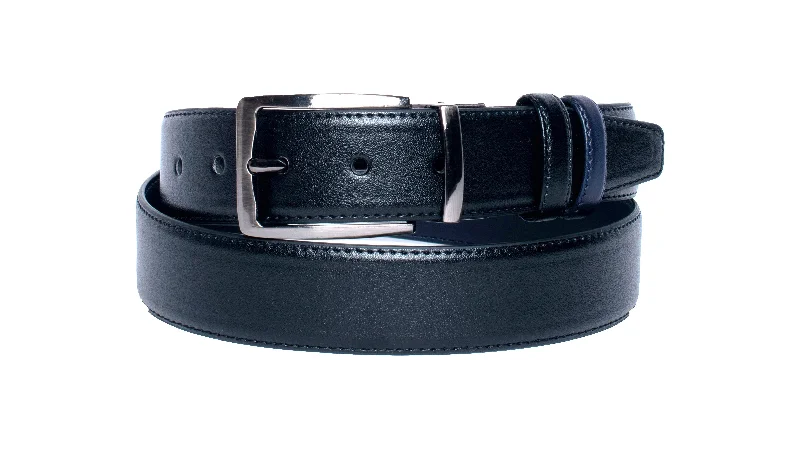 Reversible Navy Black Mens Belt