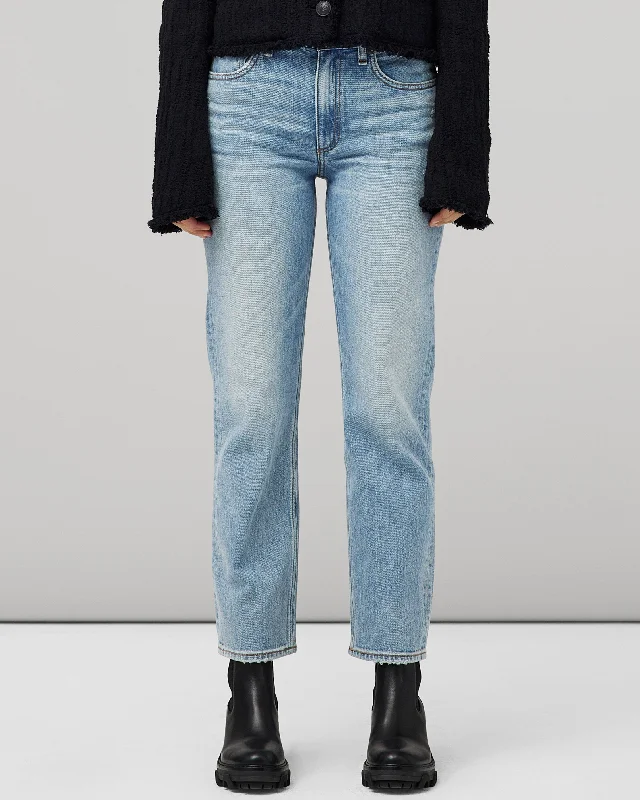 Harlow Mid-Rise Straight Jeans