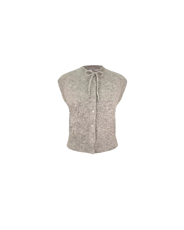 ANNIE VEST GREY MARLE