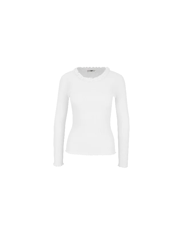 LOLLO CREW NECK LONG SLEEVE WHITE