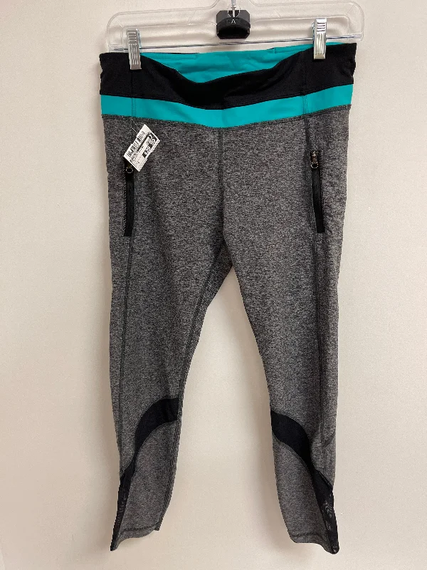 Athletic Leggings By Lululemon In Grey, Size: 8