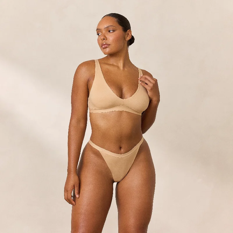 Everyday Comfort Triangle Bra - Sand