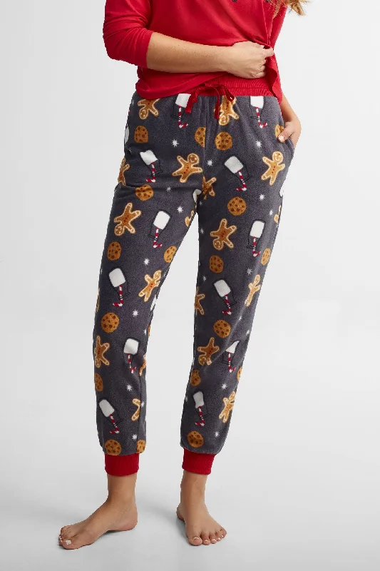 Pantalon pyjama imprimé micropolar - Femme