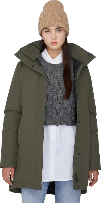 Genia Hooded Down Winter Jacket - Semi-Fitted - Women's|-|Manteau d'hiver à capuchon en duvet Genia - Semi-ajustée - Femme