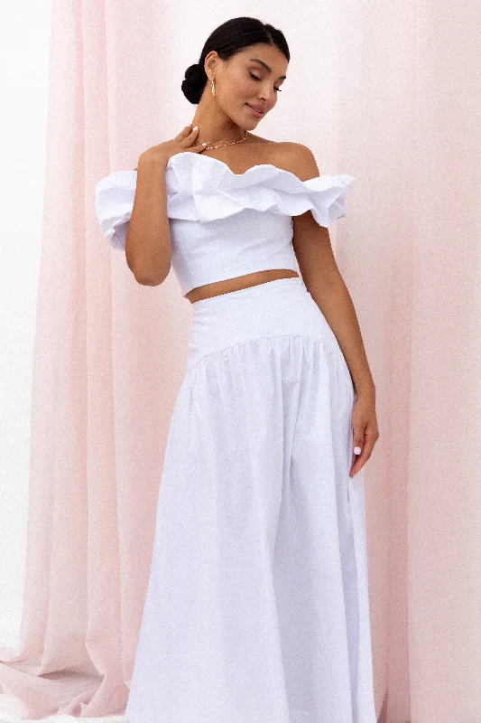 Savannah Maxi Skirt - White