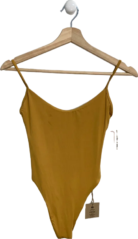 Toast Swim Mustard Yellow Swimsuit XS