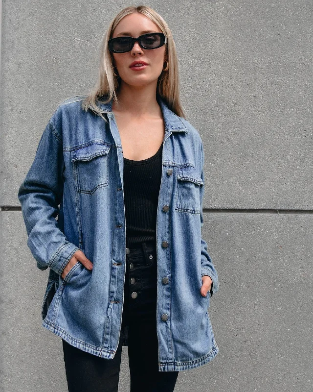 Vintage Button Down Denim Shacket