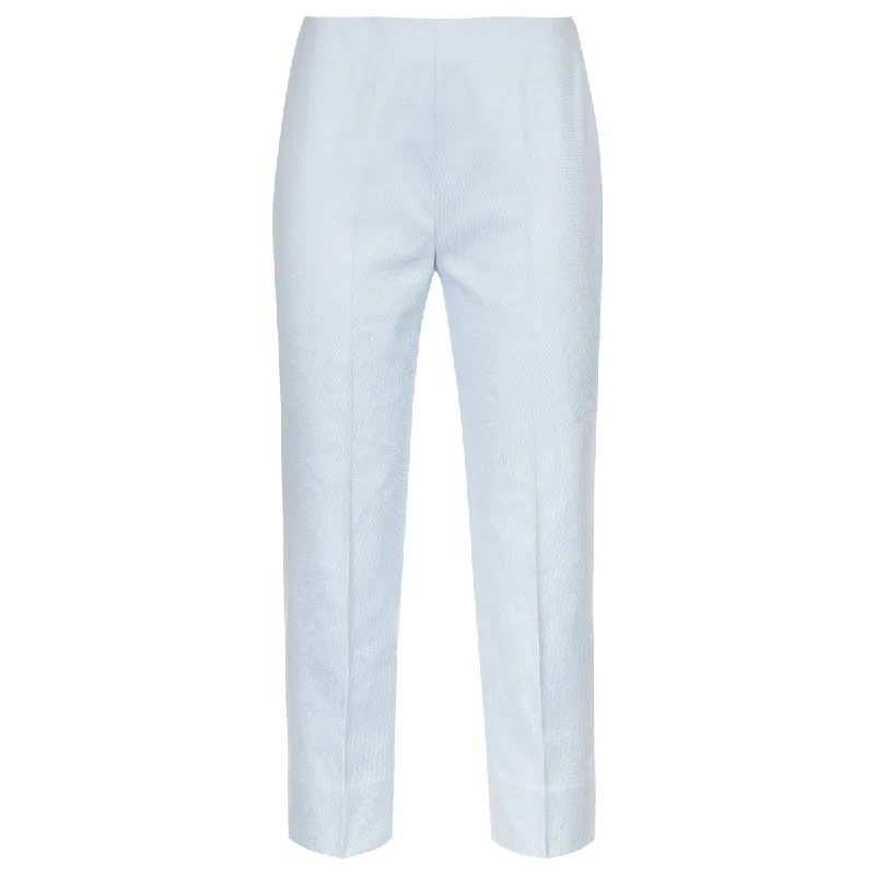 Slim Fit Pique Capri in Pale Blue