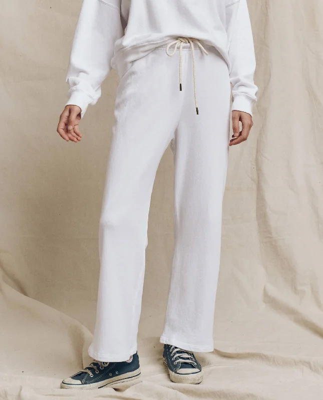 The Lap Sweatpant. Solid -- True White