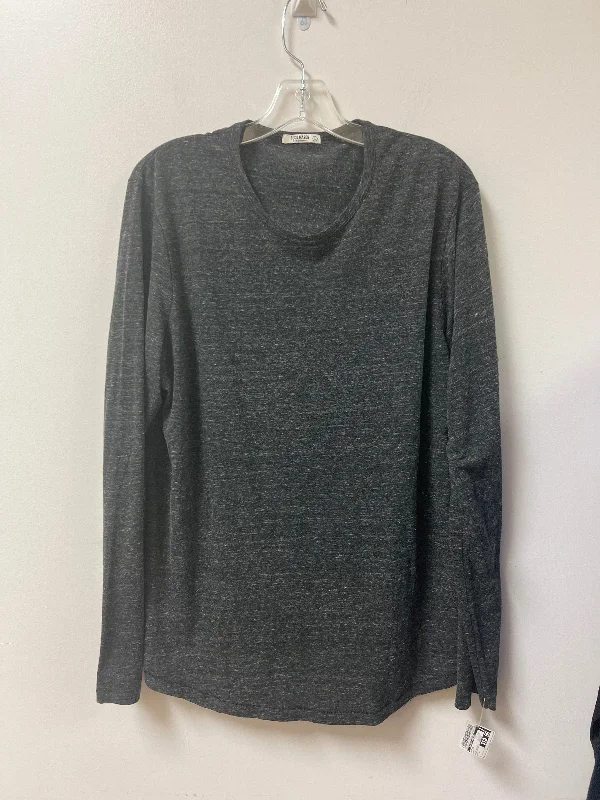 Top Long Sleeve By Clothes Mentor In Grey, Size: L