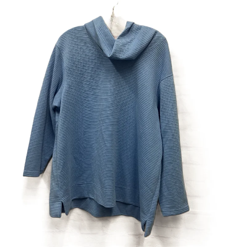 Top Long Sleeve By Jane And Delancey In Blue, Size: 1x