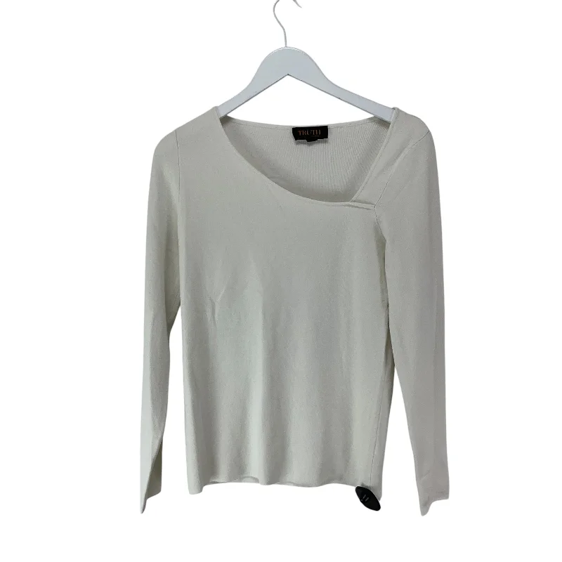 Top Long Sleeve By Truth In White, Size: M